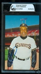 Frank Robinson Autographed Postcard (San Francisco Giants)